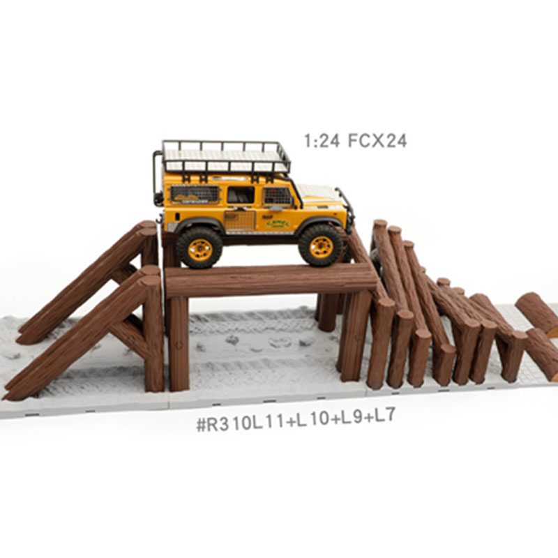 Rc Hobby Track - Simüle Edilmiş Ahşap Kazık Yol Engelleri