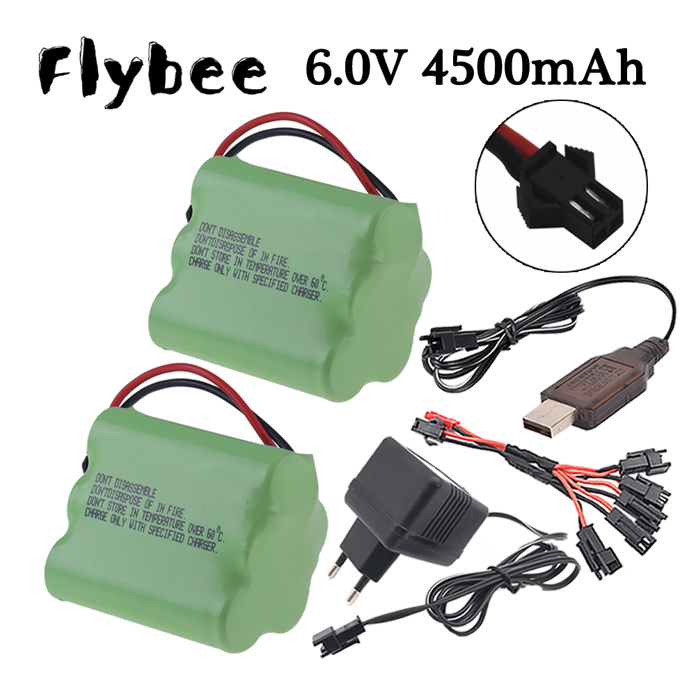 Rc Hobbyking - 6v 4500mAh Ni-MH pil SM fiş