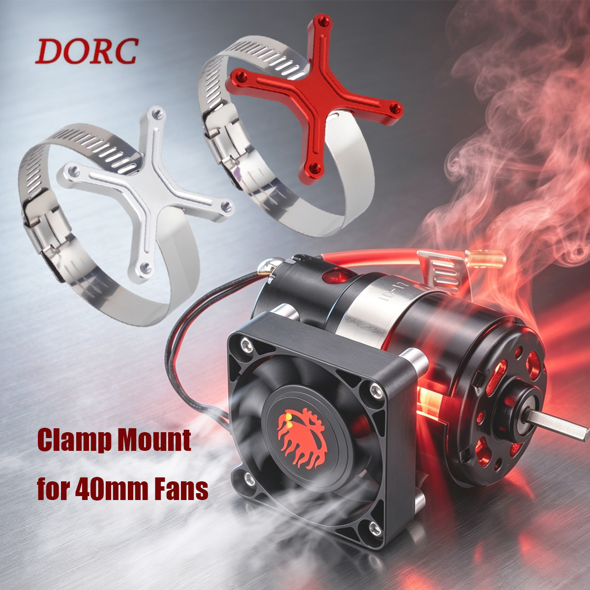 Rc Hobby Wing - Evrensel Ayarlanabilir Fan Montajı 30-49mm Geniş
