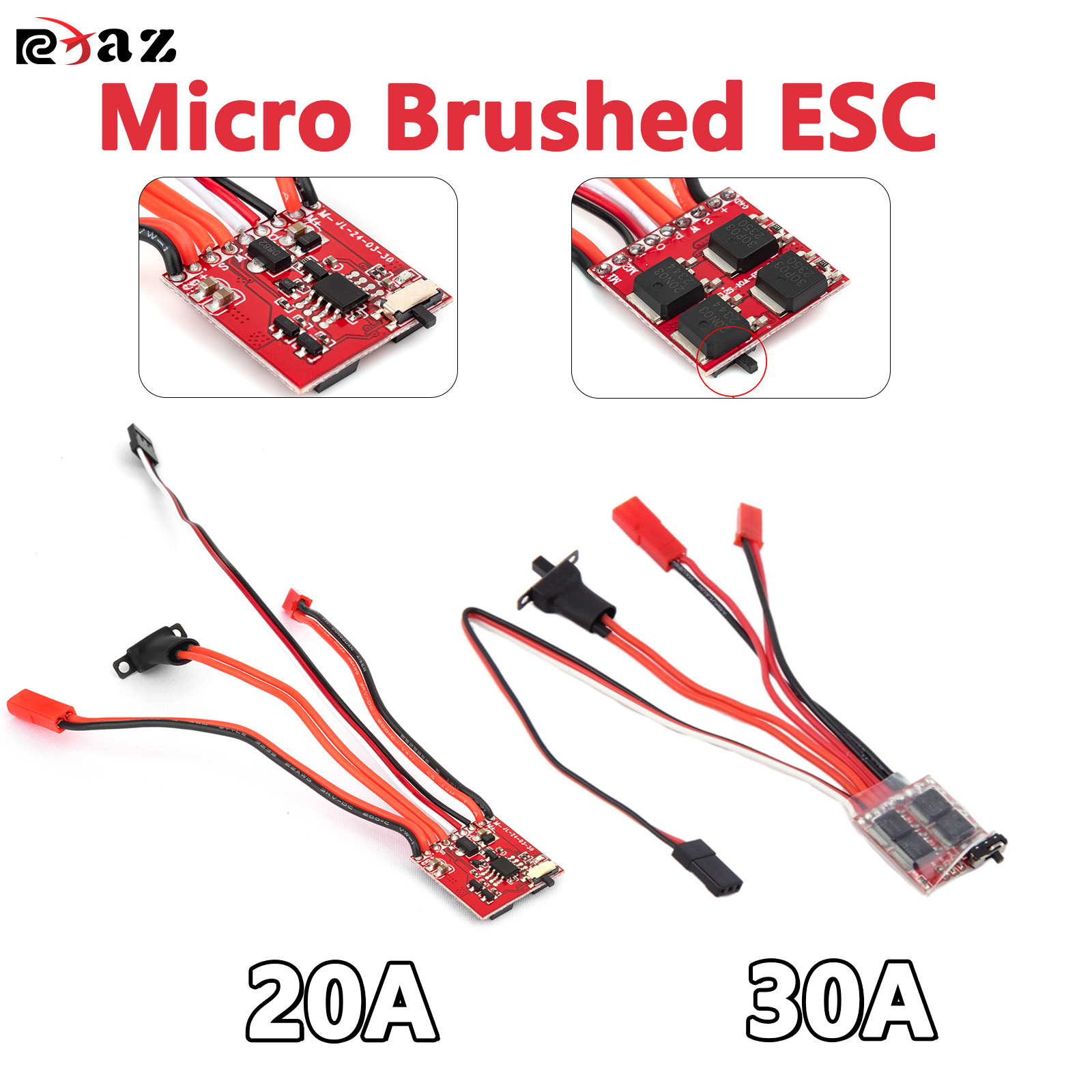 Rc Hobby Products - RC 20A 30A Mikro Fırçalı ESC