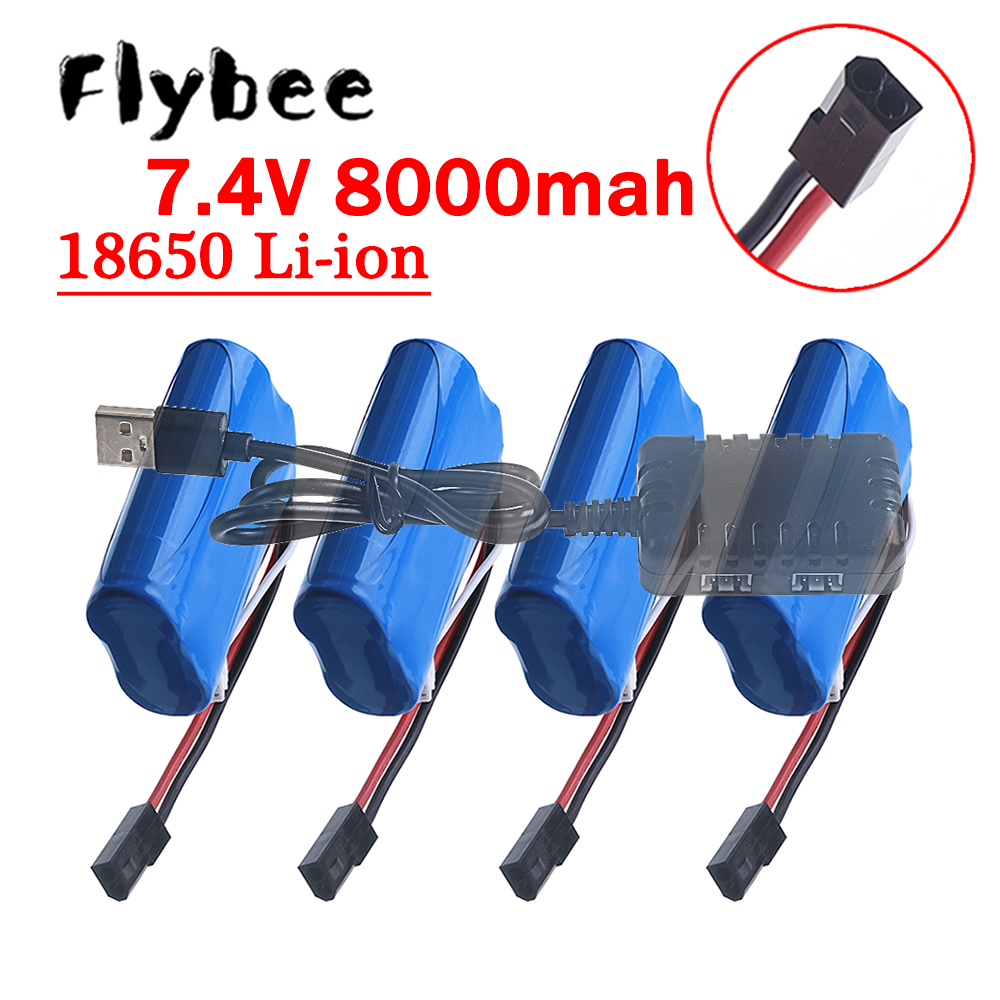 Rc Hobbyking - (5500 Fiş) 18650 7.4V 8000Mah Pil,
