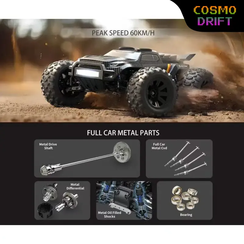 Rc Hobby Track - Yeni MJX 12212 1/12 Fırçasız 4WD