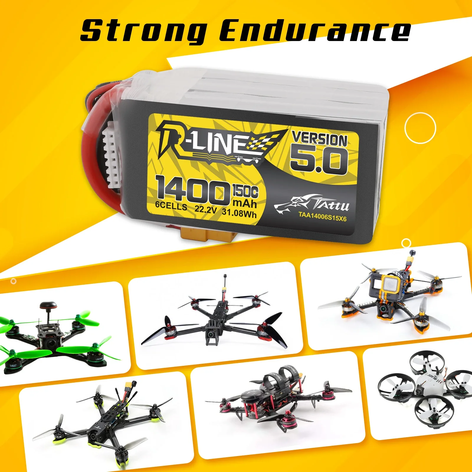 Tattu R-Line 1200 mAh 1400 mAh - Rc Hobbyking incelemesi ve fiyatı