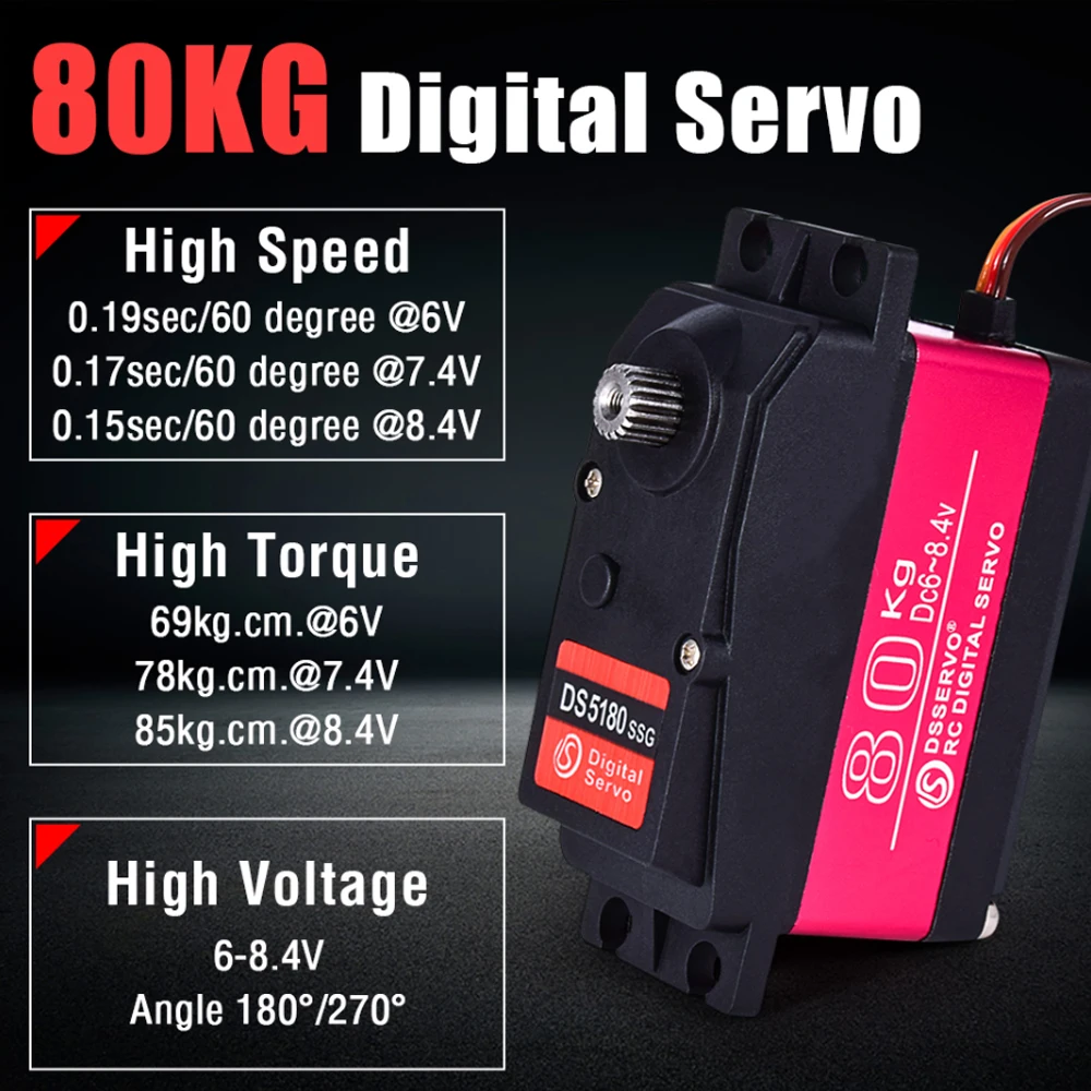 Dsservo Su Geçirmez DS5180 80  - Rc Hobby Products incelemesi ve fiyatı